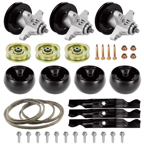 50 Inch Lawn Mower Deck Rebuild Kit Compatible with Cub Cadet/MTD/Troy-Bilt RZT50 RZT50VT, 3 ...