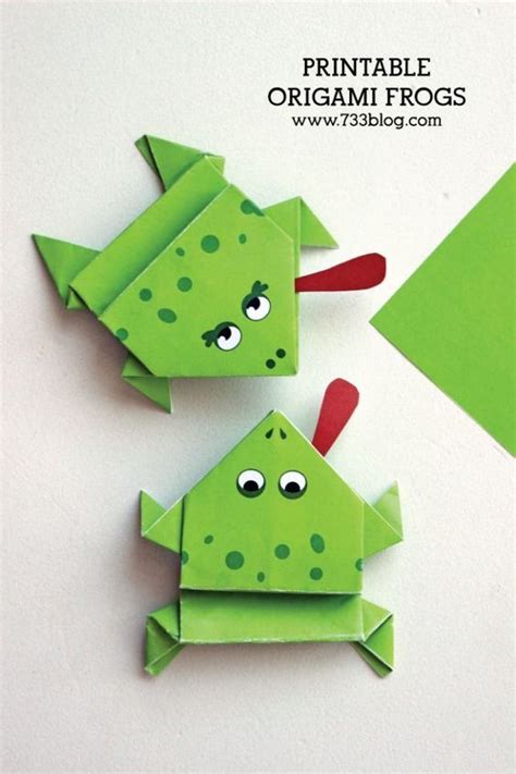 Printable Origami Frogs Inspiration Made Simple Origami Frog Origami Easy Frog Crafts