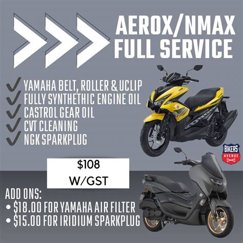 Yamaha Aerox And Nmax Full Servicing Promo Motorcycles Motorcycle