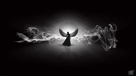 Angel In My Dream. Black And White. by JALDIP on DeviantArt