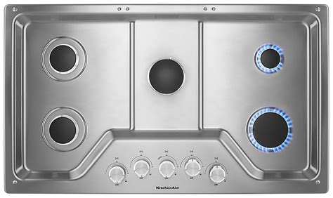 Kitchenaid Built In Gas Cooktop Stainless Steel Kcgs Ess Best Buy