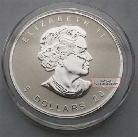 Oz Bu Silver Canadian Maple Leaf Snake Privy Reverse Proof