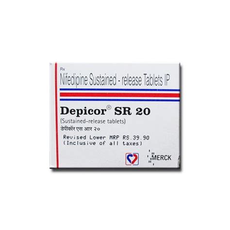 Depicor Sr 20 Mg Sukitha Pharmacy Clinic Pvt Ltd