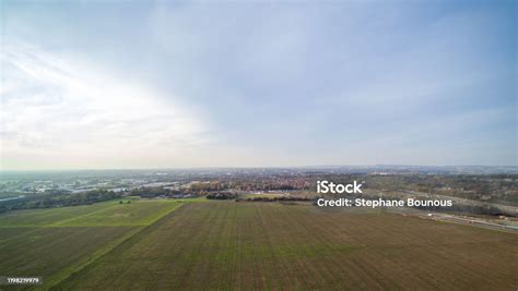 Aerial View Of Ashford And Sevington Stock Photo - Download Image Now ...