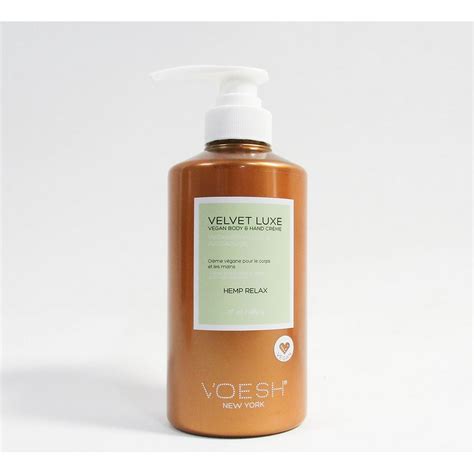 Voesh Velvet Luxe Organic Vegan Body Hand Lotion Hemp Relax 17oz 482g