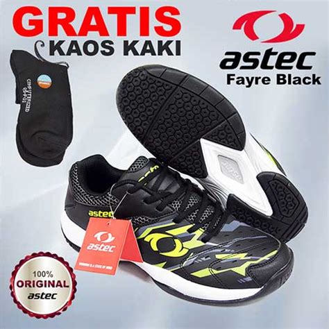 Sepatu Badminton Astec Fayre Hitam Alat Olahraga