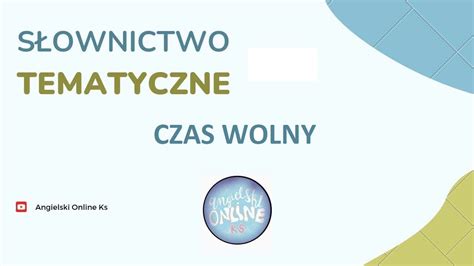 Słownictwo tematyczne czas wolny YouTube