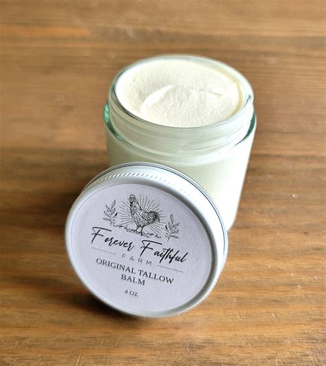 Grass Fed Whipped Beef Tallow Balm Organic Tallow Skincare Tallow Face