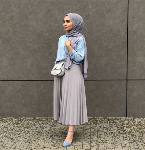 Chic Ways To Style Pleated Skirt For Hijab Hijab