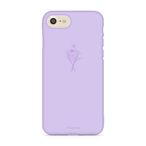 FOONCASE Lilac Purple Phone Case With Wildflowers IPhone 7