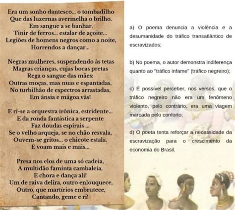 O Navio Negreiro Poema - leia o trecho do poema "O Navio Negreiro" , do poeta Castro Alves ...