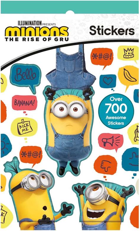 Minions 50ct Vinyl Large Deluxe Stickers Variety Pack Laptop Water