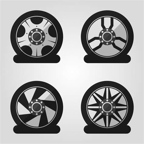 Premium Vector Flat Tire Rims