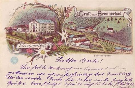 Litho Brennerbad Mit Brennerbahn 1897 Pub Karlmann Franke Wiener