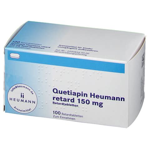 Quetiapin Heumann Retard Mg St Mit Dem E Rezept Kaufen Shop