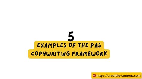 5 Examples Of Using The Pas Copywriting Framework Credible Content Blog