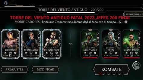 TORRE DEL VIENTO ANTIGUO FATAL 2023 JEFES 200 FINAL Y RECOMPENSAS