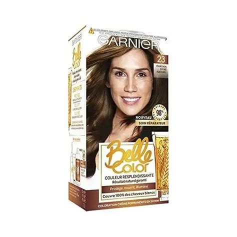 23 Châtain Doré Naturel Coloration Permanente Belle Color De Garnier