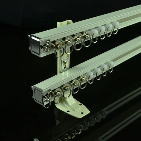 Chr Ivory Double Curtain Tracks Wall Mount Curtain Rails Curtain