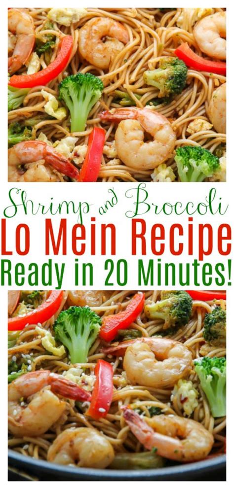 20 Minute Shrimp And Broccoli Lo Mein Baker By Nature