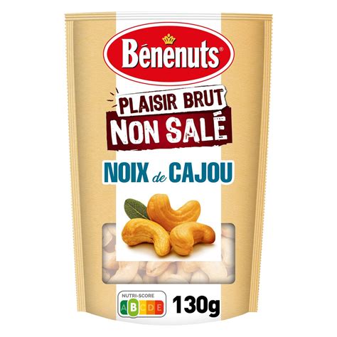 Benenuts Plaisir Brut Non Sal Noix De Cajou Grill Es G Pas Cher