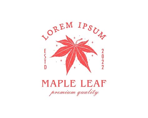 Premium Vector Abstract Classic Maple Leaf Logo Design Template