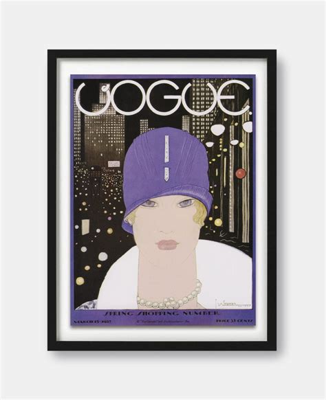 Vogue March 1927 Cover Print The Curious Desk