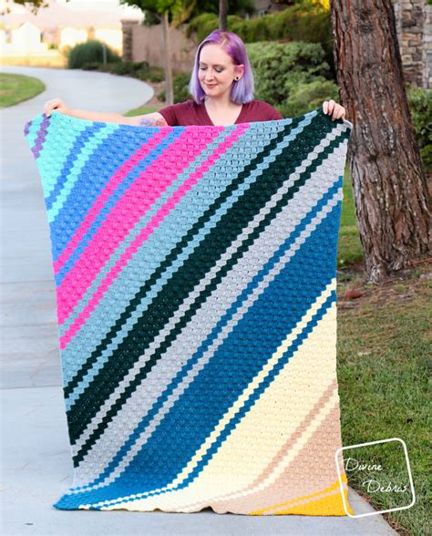 Free Striped Crochet Blanket Patterns Blitsy