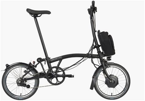 2023 Brompton Electric C Line Explore Mid Folding Bike In Black