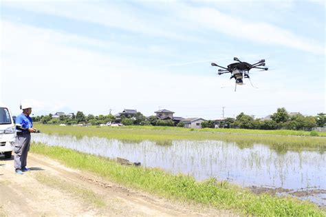 トピックス ドローンで水稲の除草剤散布 ｜ Ja熊本市