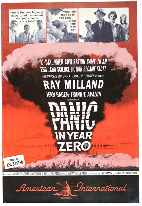 Movie Pressbook Panic In Year Zero 1962 From Zombos Closet