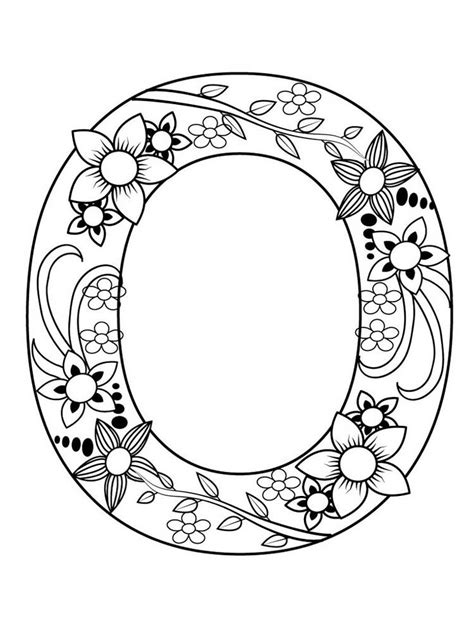 Letter O Coloring Pages Download And Print Letter O Coloring Pages