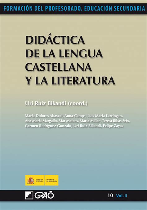 DIDACTICA DE LA LENGUA CASTELLANA Y LA LITERATURA FORMACION PROF