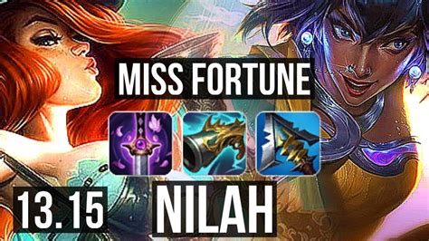 MISS FORTUNE Zyra Vs NILAH Rell ADC 67 Winrate Legendary 12