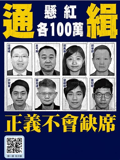 香港国家安全处悬红各100万 通缉八名国安逃犯 大公网