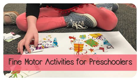 Fine Motor Skills Activities For Preschoolers • Yogalore And More