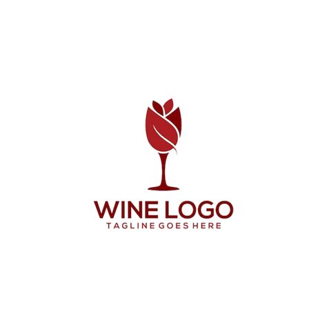 Logo Del Vino Vector Premium