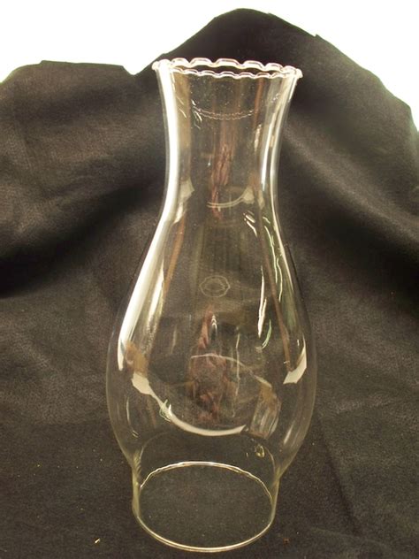 Vintage Clear Glass Lamp Chimney 3-3/8 Fitter Pie Crust Top - Etsy