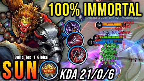 100 IMMORTAL 21 Kills Sun Crazy Lifesteal With Brutal Damage