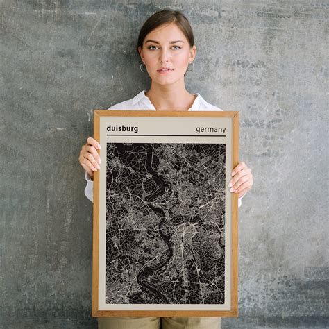 Duisburg Germany Map Poster — HypeSheriff Europe
