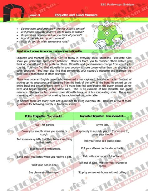 Esl Pathways Book 2 Bridges Stickyball Esl Lessons