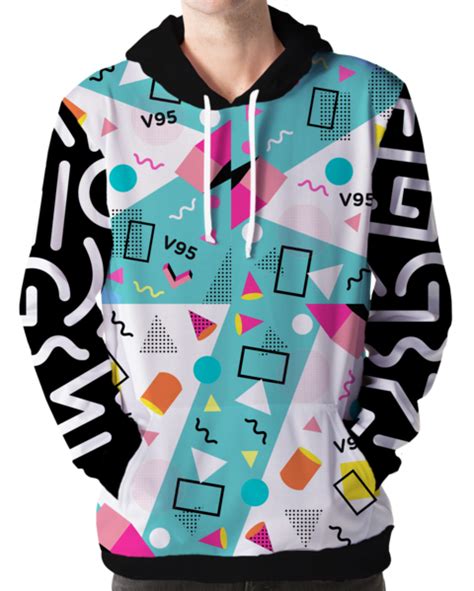 Vaporwave And Aesthetic Clothing Pizzazz Hoodie Vapor95 Vaporwave