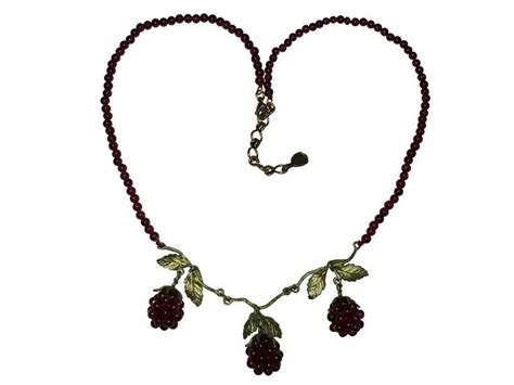 Michael Michaud Raspberry Bling Pendant Necklace My Style Jewelry