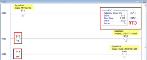 Plc Programming Intermediate Instructions Rto Retentive Timer