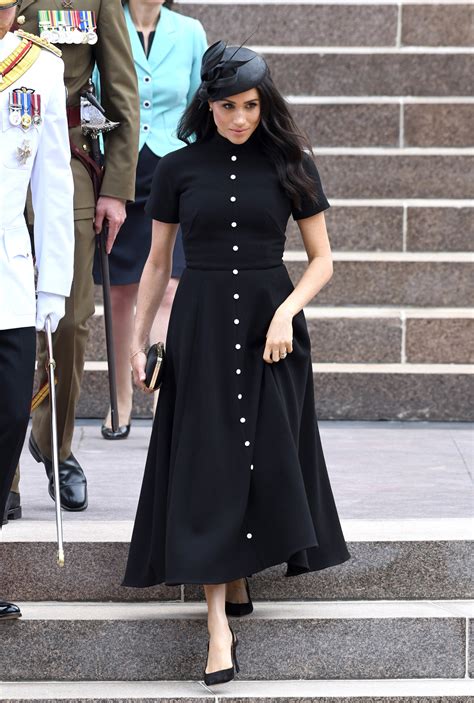 La Robe Noire De Meghan Markle Les Plus Beaux Looks De Meghan Markle