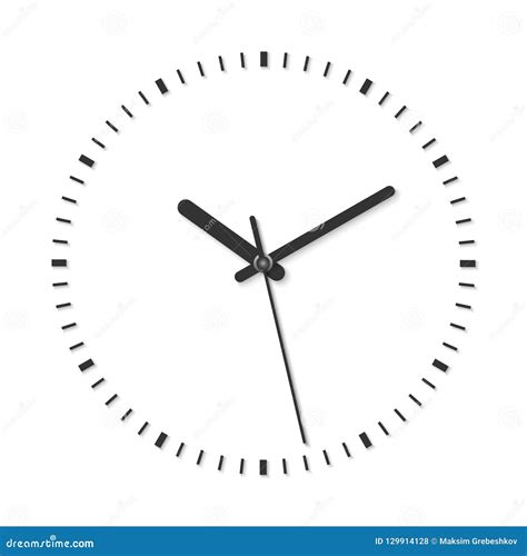 Vector Illustration of Vintage Analog Clock Stock Vector - Illustration ...