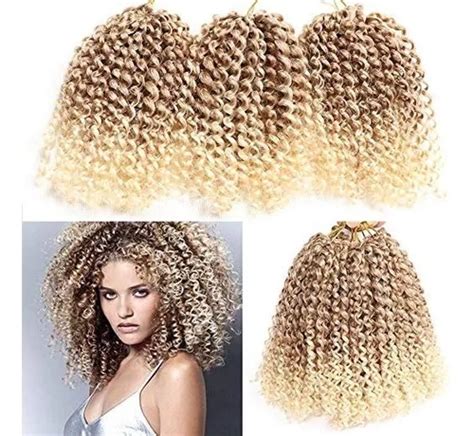 6 Trenzas Marlybob Crochet Hair Afro Kinky Curly Crochet Rb En Venta En