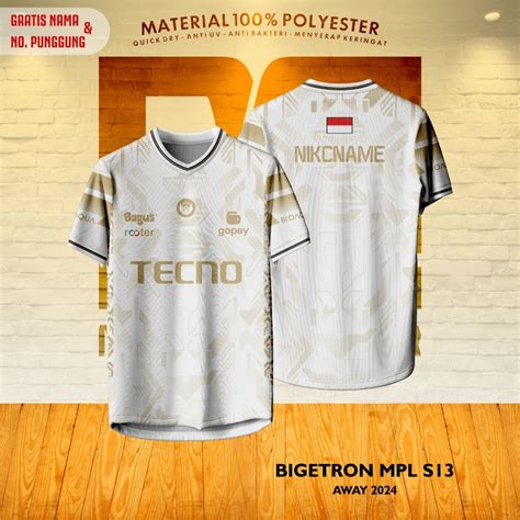 Jual Premium Baju Jersey Bigetron Mpl S Away Putih Full Printing