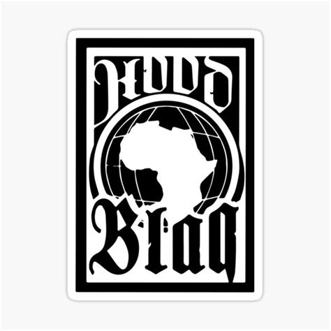 Hoodblaq Sticker For Sale By Pacamibate Redbubble