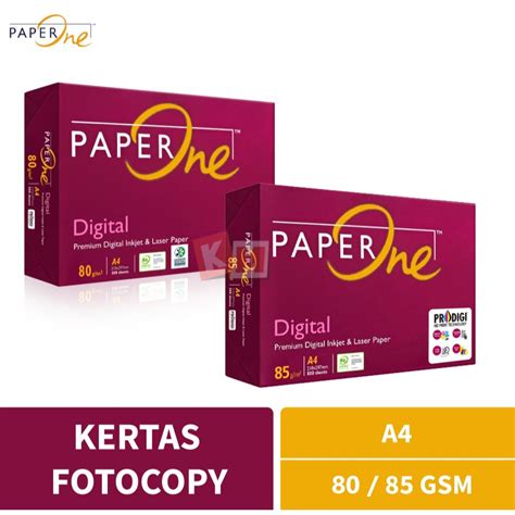 Jual Kertas Fotocopy HVS PaperOne Paper One A4 80 85 Gram Gsm Gr